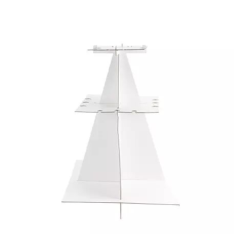 PYRAMIDE A FLUTES BLANCS 55X79 CM