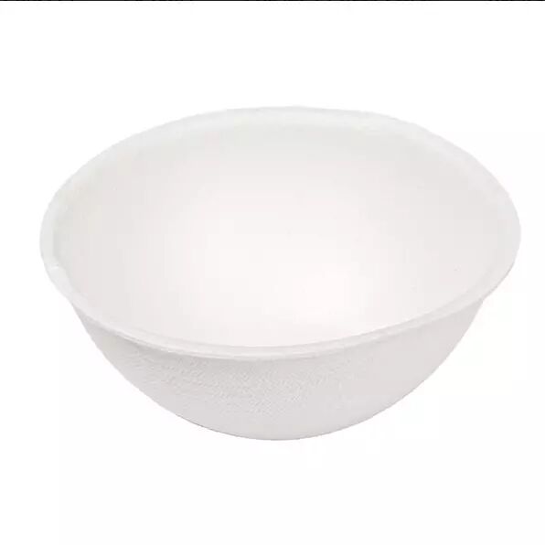 R�CIPIENTS RONDS \'BIONIC\' � 7,5x3 CM BLANC BAGASSE (1000 UNIT�)