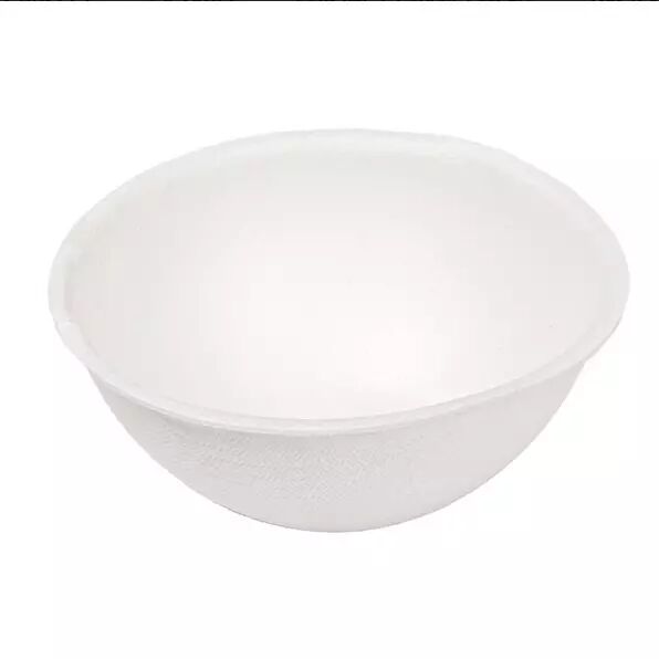 R�CIPIENTS RONDS \'BIONIC\' � 7,5x3 CM BLANC BAGASSE (1000 UNIT�)