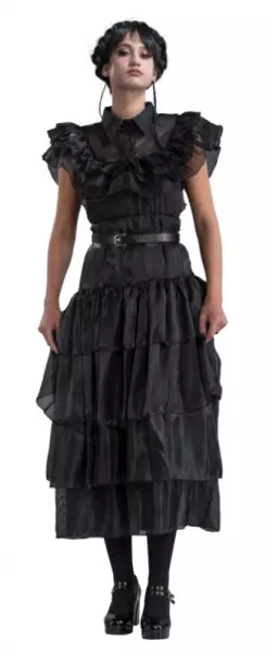 ROBE DE BAL NOIRE MERCREDI L - WEDNESDAY �