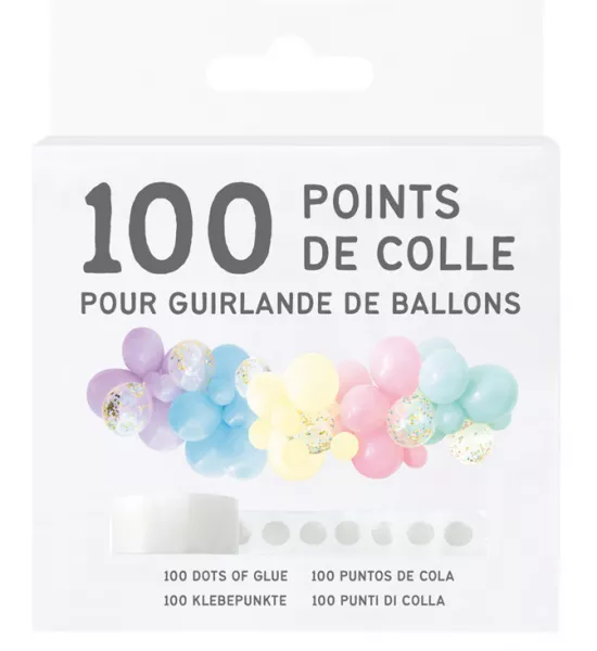 Rouleau 100 points de colle pour ballon