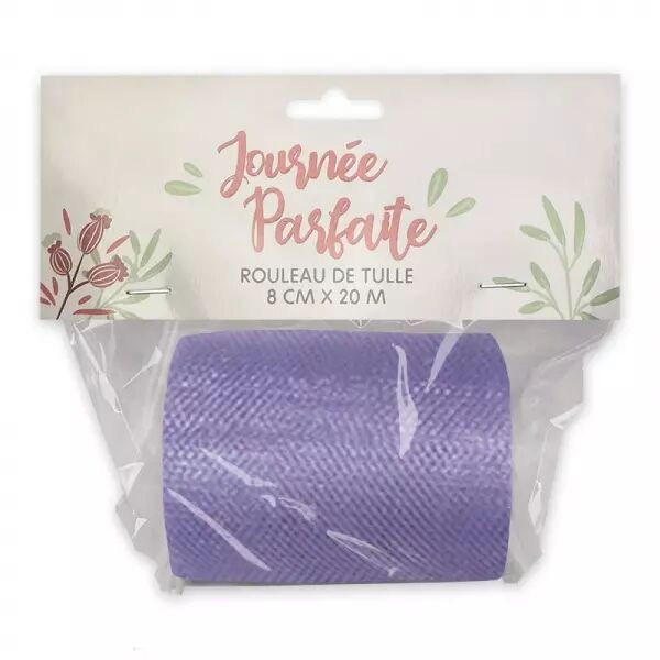 ROULEAU DE TULLE 8X20 MAUVE / 36600MAZ