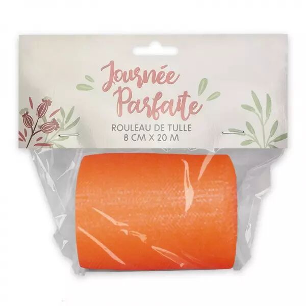 ROULEAU DE TULLE 8X20 ORANGE  / 36600ORZ
