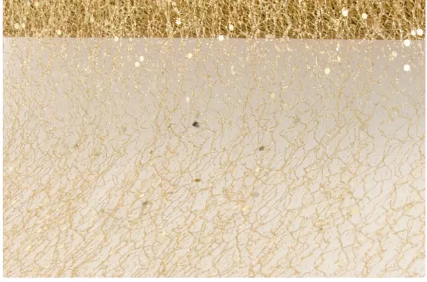 RUBAN DE TABLE GLITTER OR