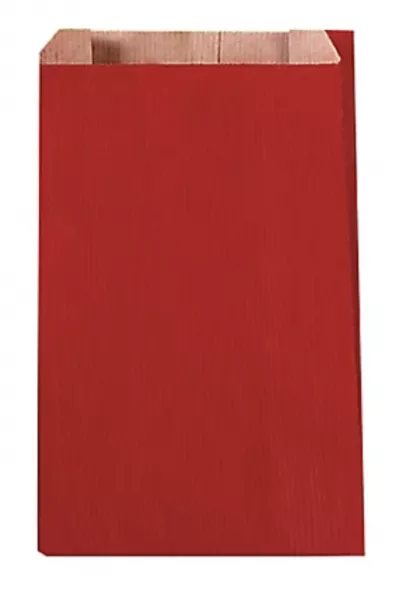 SAC CADEAUX KRAFT BRUN ROUGE 12+4,5X20 