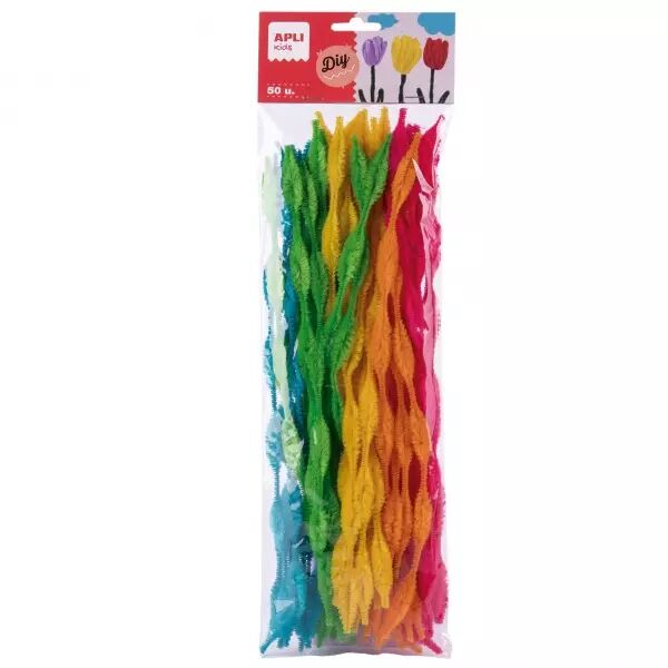 SACHET 50 CHENILLES COUL ASS BUMPY 30CM