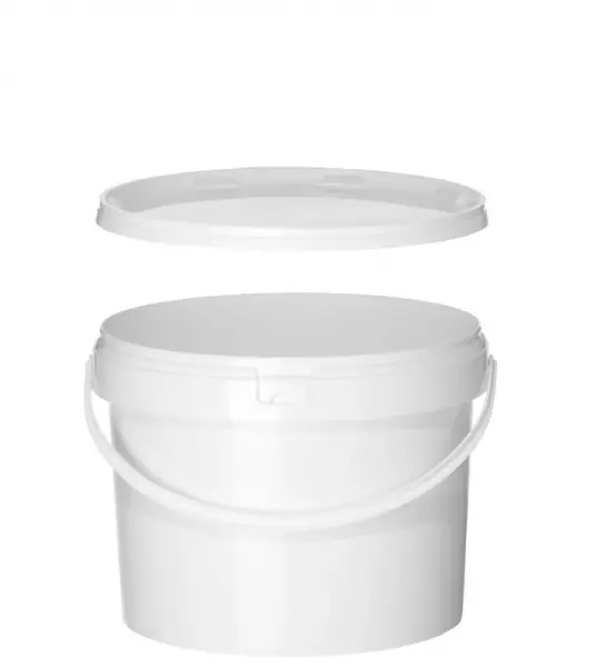 SEAU AVEC COUVERCLE 11.5L blanc PP 300X230mm