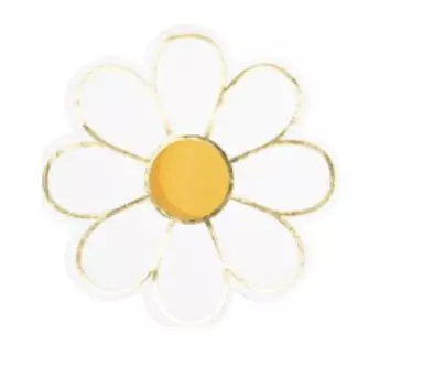 SERVIETTES 32X32CM MARGUERITE HIPPY PARTY X 16 -