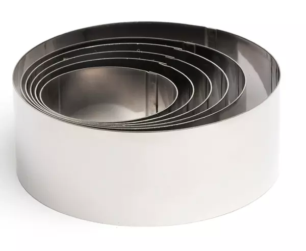 SET 6 MOULAGE ROND 6/7/8/9/10/12CM COMAS