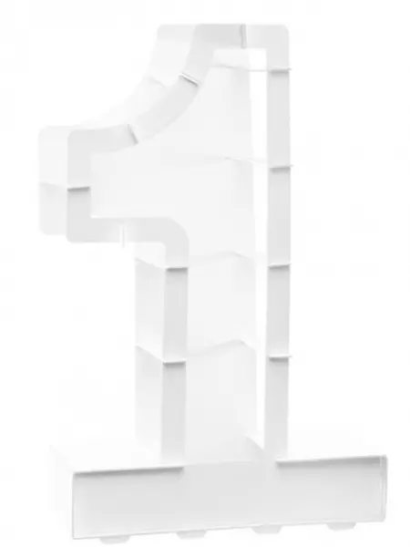 STRUCTURE BALLON CHIFFRE 1 BLANC