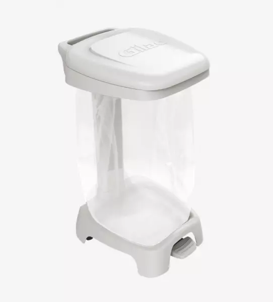 SUPPORT SAC 120 L + COUVERCLE BLANC