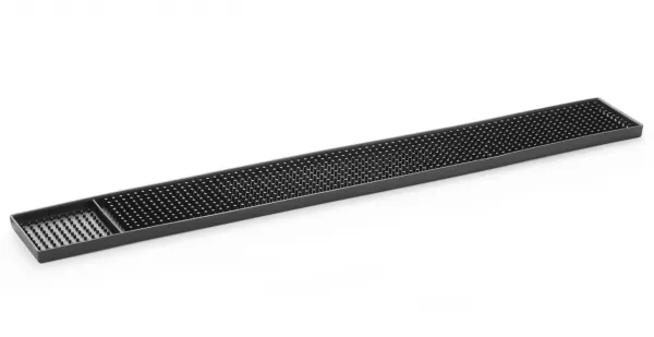 Tapis de bar 610x80x15 mm caoutchouc noir