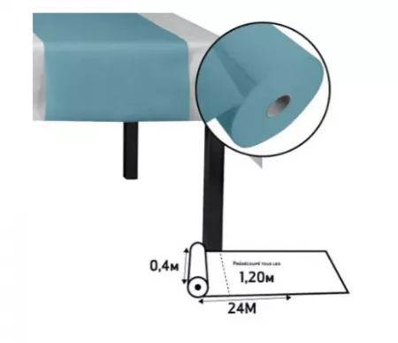 T&ecirc;te-&agrave;-t&ecirc;te SPUNBOND 0,4x24m BLEU PACIFIQUE