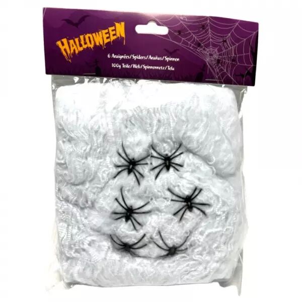 TOILE D ARAIGNEES 100G + 6 ARAIGNEES