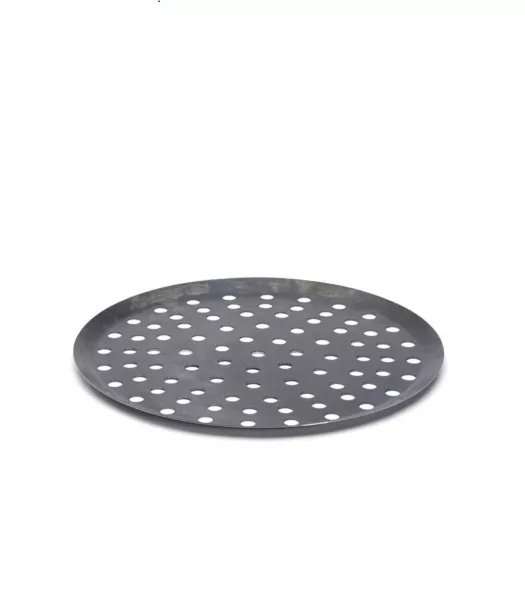 TOURTIERE PERFOREE TOLE BLEU 28cm