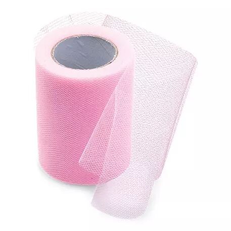Tulle uni 8cm x 20m ROSE