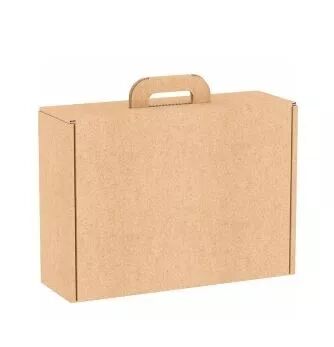 Valisette carton kraft rectangle  34,2x25x11,5 cm 