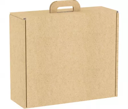 Valisette carton kraft rectangle 38,4x32,5x11,5 cm